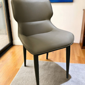 GHẾ ĂN NỆM DA XÁM LN-WWY-X 