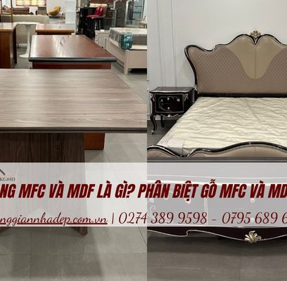 Hàng MFC và MDF là gì? Phân biệt gỗ MFC và MDF 